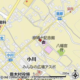 喬木村　中央社会体育館周辺の地図