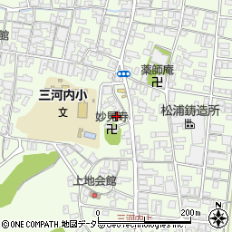 三河内地区公民館周辺の地図