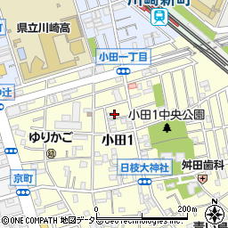 宮城荘周辺の地図