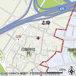 岐阜県美濃市志摩115周辺の地図