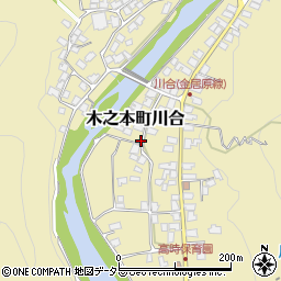 滋賀県長浜市木之本町川合250周辺の地図