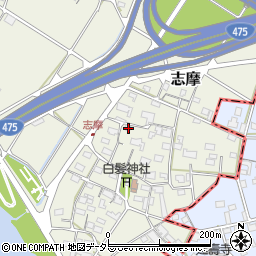 岐阜県美濃市志摩131周辺の地図