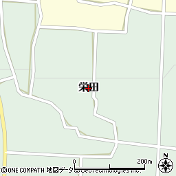 鳥取県大山町（西伯郡）栄田周辺の地図