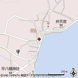 西大浦郵便局周辺の地図