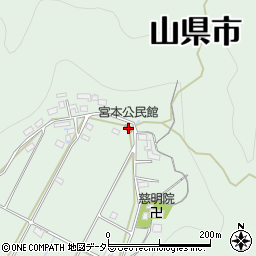 宮本公民館周辺の地図
