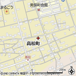 鳥取県境港市高松町周辺の地図