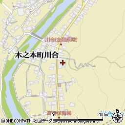 滋賀県長浜市木之本町川合321周辺の地図