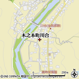 滋賀県長浜市木之本町川合268周辺の地図