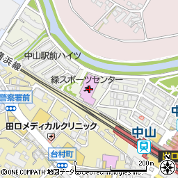 横浜市緑スポーツセンター周辺の地図
