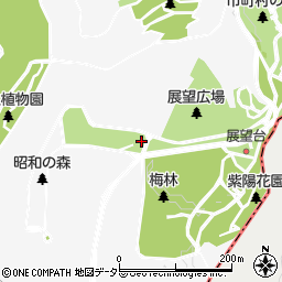 昭和の森トイレ６周辺の地図