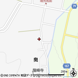 岐阜県岐阜市奥202周辺の地図