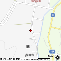 岐阜県岐阜市奥202周辺の地図