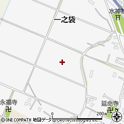 千葉県東金市一之袋周辺の地図
