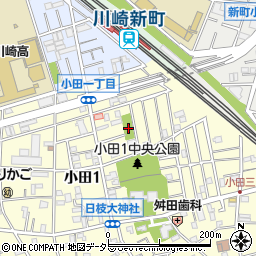 小田第1公園周辺の地図