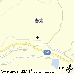 兵庫県美方郡新温泉町春来945-1周辺の地図