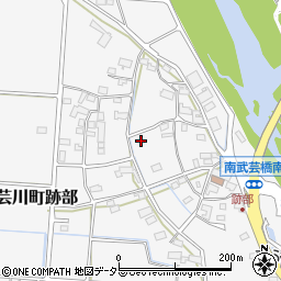 岐阜県関市武芸川町跡部周辺の地図