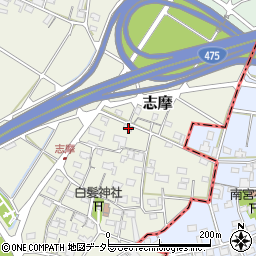 岐阜県美濃市志摩119周辺の地図