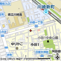 神奈川県川崎市川崎区小田1丁目3-12周辺の地図