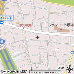 神奈川県厚木市上依知283-4周辺の地図