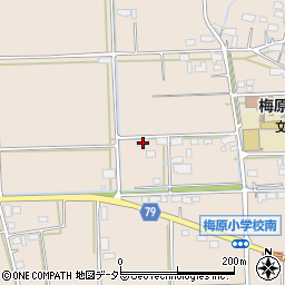 岐阜県山県市梅原1502-1周辺の地図