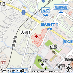 八十二銀行飯田病院 ＡＴＭ周辺の地図