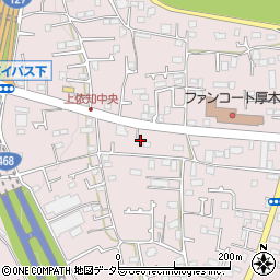 神奈川県厚木市上依知283周辺の地図