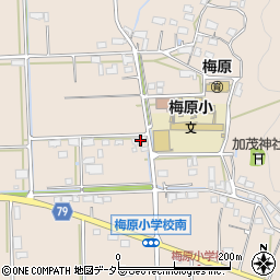岐阜県山県市梅原1489周辺の地図