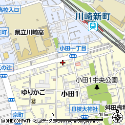 神奈川県川崎市川崎区小田1丁目3-11周辺の地図