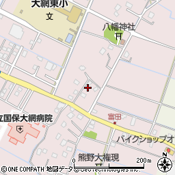 千葉県大網白里市富田758周辺の地図