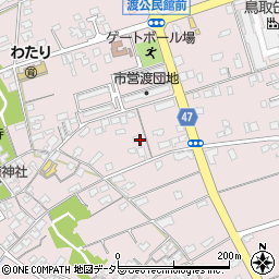 鳥取県境港市渡町周辺の地図