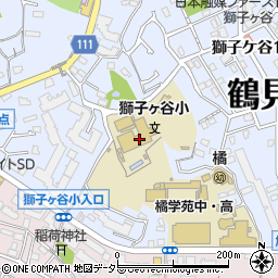 横浜市立獅子ヶ谷小学校周辺の地図
