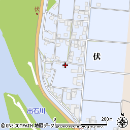 兵庫県豊岡市伏252周辺の地図