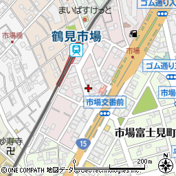 まいばすけっと鶴見市場駅南店周辺の地図