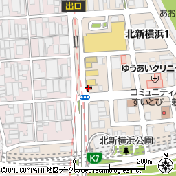 すき家北新横浜店周辺の地図