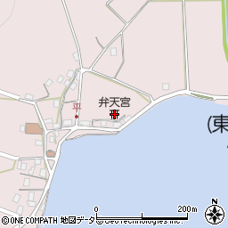 弁天宮周辺の地図