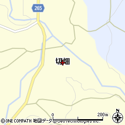 兵庫県美方郡新温泉町切畑周辺の地図