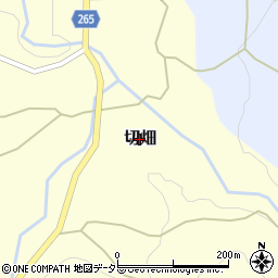 兵庫県新温泉町（美方郡）切畑周辺の地図