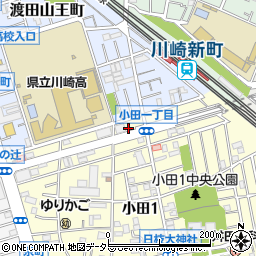 神奈川県川崎市川崎区小田1丁目3-2周辺の地図