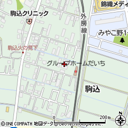 千葉県大網白里市駒込1187周辺の地図