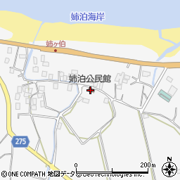 姉泊公民館周辺の地図
