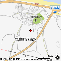 鳥取県鳥取市気高町八束水周辺の地図