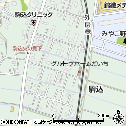千葉県大網白里市駒込1186-2周辺の地図