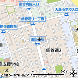 川崎臨港警察署鋼管通交番周辺の地図