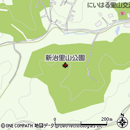 新治里山公園周辺の地図