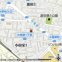 川崎市　渡田老人いこいの家周辺の地図