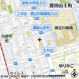 東日本銀行川崎支店周辺の地図