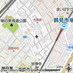 神奈川県横浜市鶴見区市場西中町周辺の地図