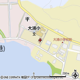 舞鶴市大浦会館周辺の地図