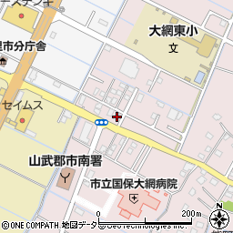 千葉県大網白里市富田2周辺の地図