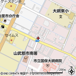 千葉県大網白里市富田3周辺の地図